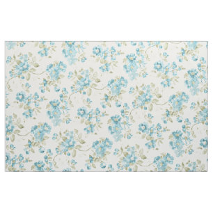 Tecido Bonito Padrão Floral de Turquesa Teal Água
