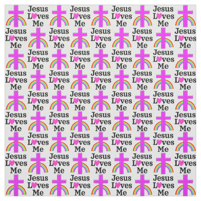 TECIDO BONITO PINK INSPIRANDO JESUS ME AMA (Modelo)