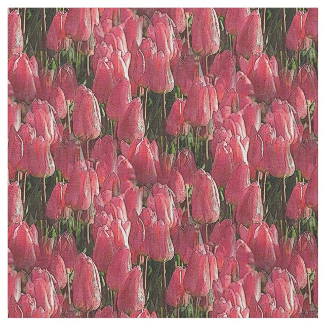 Tecido Bonito Tulipas Rosa (Detalhe)