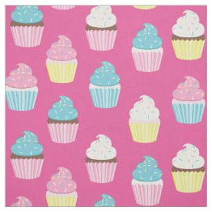 Tecido Bons Cupcakes Crianças Tratamentos De Padaria