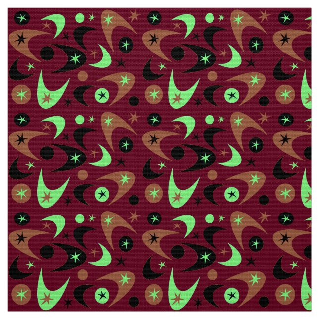 Tecido Boomerangs Retro (Modelo)