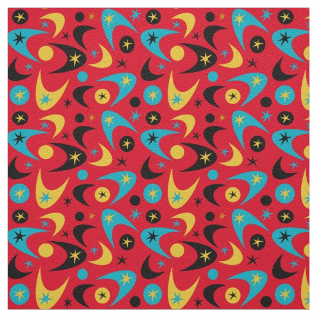 Tecido Boomerangs Retro (Modelo)