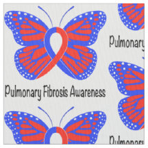 Borboleta da consciência da fibrose pulmonaa