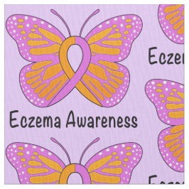 Tecido Borboleta da consciência do Eczema da esperança