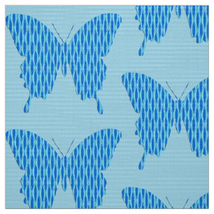 Tecido Borboleta em impressão de papel de parede - tons d