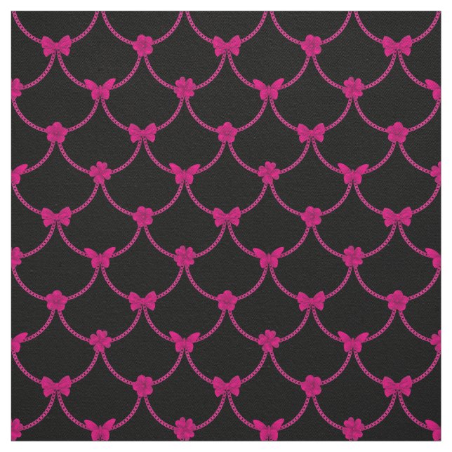 Tecido Borboleta Floral Natural Rosa Moderna de Luxo (Modelo)