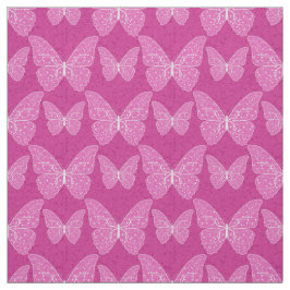 Tecido Borboleta Floral Natural Rosa Moderna de Luxo