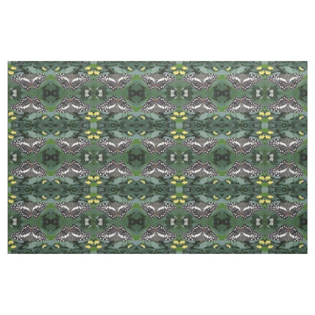 Tecido Borboleta-limão e flores Tecidos-animais com padrõ (Fat Quarter)