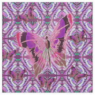 Tecido Borboleta lunática