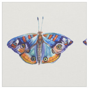 Tecido Borboletas Azuis Aquarela