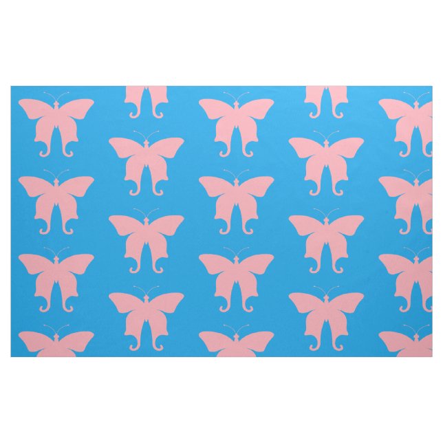 Tecido Borboletas Rosa (Fat Quarter)