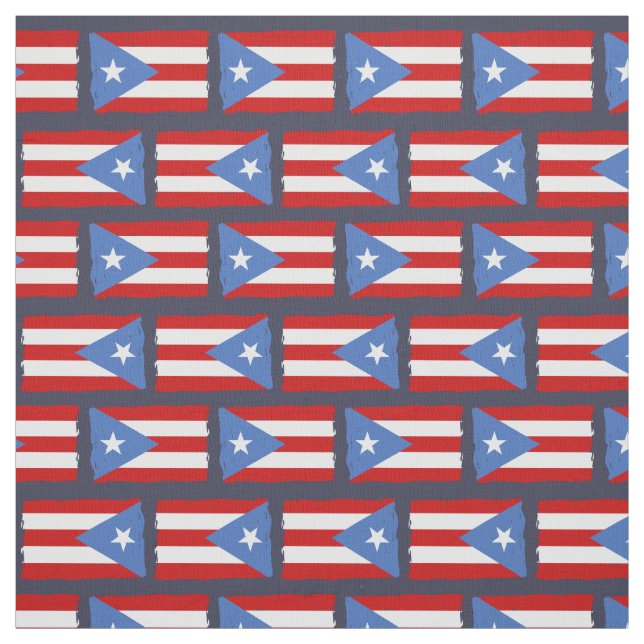 Tecido Bordas rasgadas: Bandeira de Puerto Rico (Modelo)