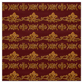 Tecido Borgonha barroco floral retro