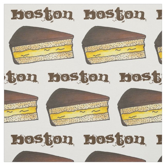 Tecido BOSTON MÃE Massachusetts Cream Pie Slice Foodie (Modelo)