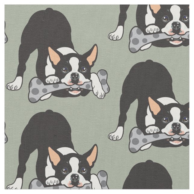 Tecido Boston Terrier (Detalhe)
