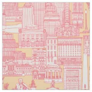 Tecido Boston toile rosa mel