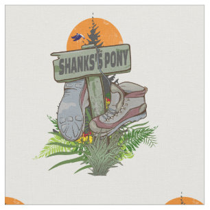 Tecido Botas de caminhada de pônei de Shanks