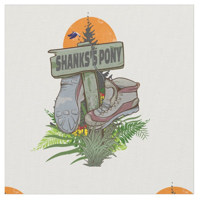 Tecido Botas de caminhada de pônei de Shanks (Detalhe)