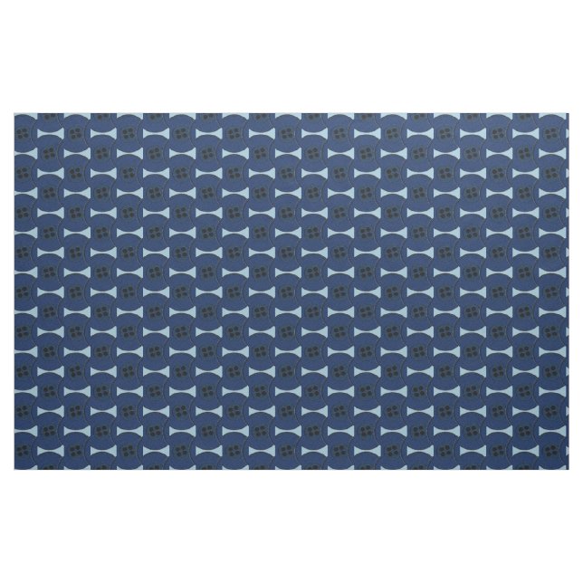 Tecido Botões Azul marinho (Jarda)