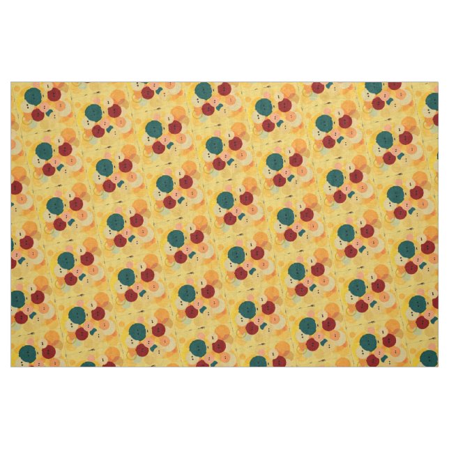 Tecido Botões para mastigar (Fat Quarter)