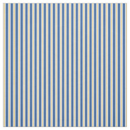 Tecido branco amarelo azul da listra vertical