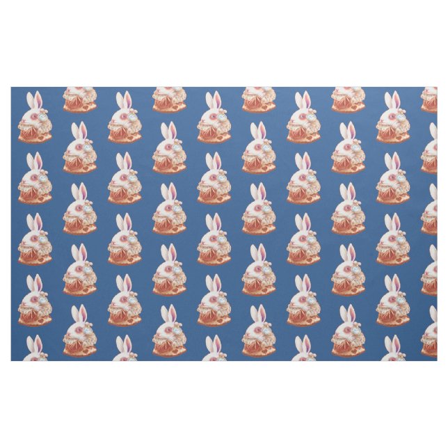 tecido branco da ilustração do surrealismo do pop (Fat Quarter)