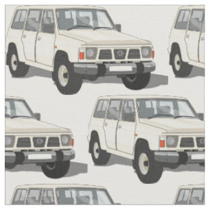 Tecido branco do caminhão 4X4