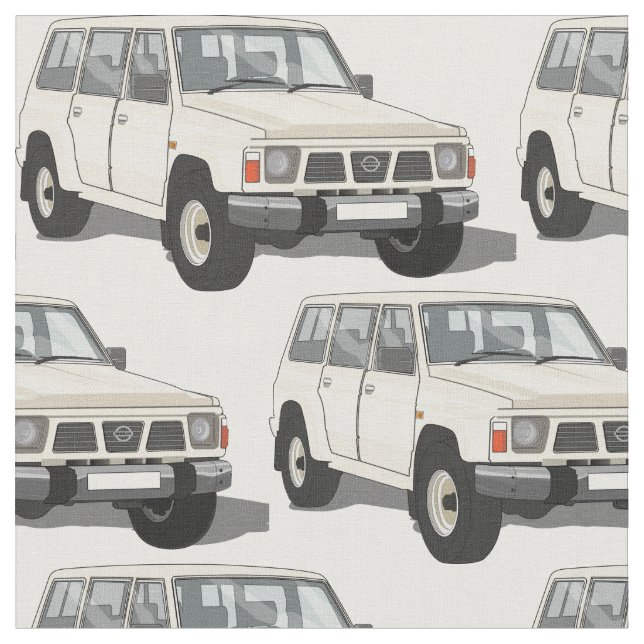 Tecido branco do caminhão 4X4 (Detalhe)