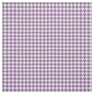 Tecido branco roxo do teste padrão de Houndstooth
