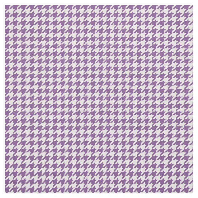 Tecido branco roxo do teste padrão de Houndstooth (Modelo)
