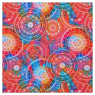 Tecido Bright Bohemian Boho Hippy Chic Patterno