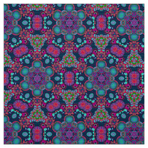 Tecido Bright Bohemian Boho Hippy Chic Patterno