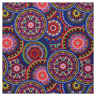 Tecido Bright Bohemian Boho Hippy Chic Patterno