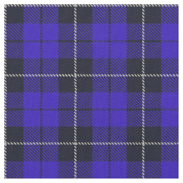 Tecido Bright royal blue cobalt palid white/black stripe (Detalhe)