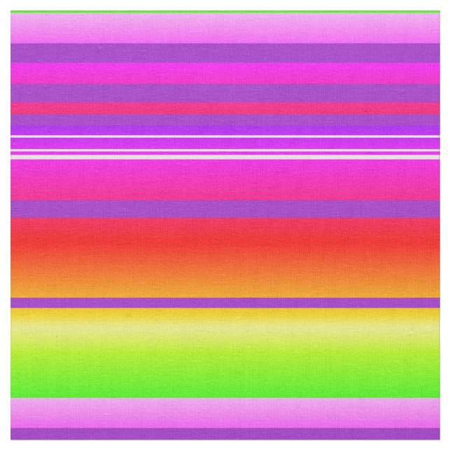 Tecido Bright strips verde roxo, cor vermelha (Detalhe)