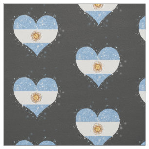 Tecido Brilho da bandeira de Argentina bonito