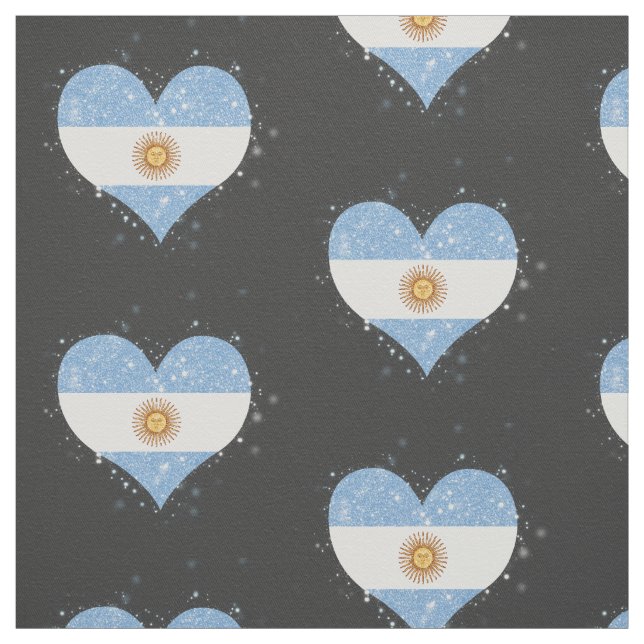 Tecido Brilho da bandeira de Argentina bonito (Modelo)