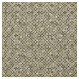 Tecido Brilho Dourado chique da folha de Quatrefoil