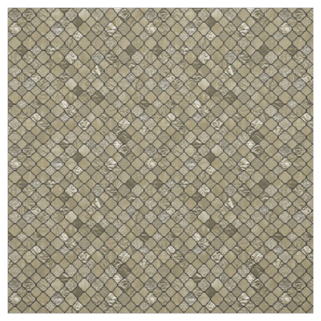 Tecido Brilho Dourado chique da folha de Quatrefoil (Modelo)