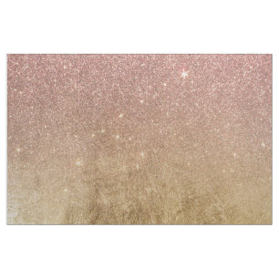 Tecido Brilho Dourado do rosa do rosa e malha da folha