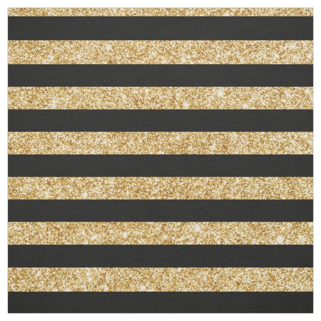 Tecido Brilho Dourado elegante e teste padrão preto da (Modelo)