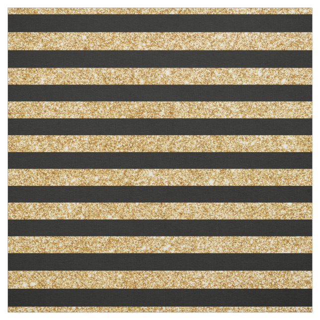 Tecido Brilho Dourado elegante e teste padrão preto da (Modelo)