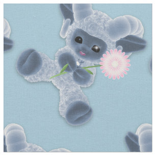 Tecido Brinquedo de pelúcia para bebês, azul-campo