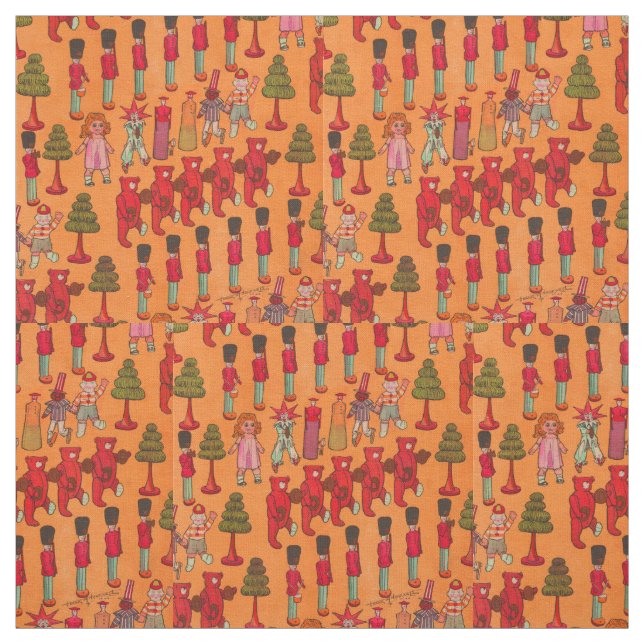 Tecido Brinquedos de Natal Brincadeiras (Modelo)