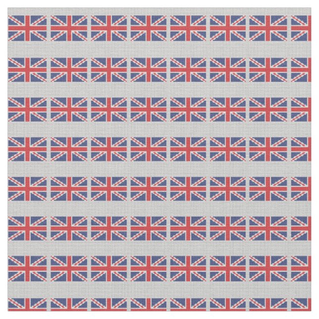 Tecido britânico do impressão da bandeira do KRW (Detalhe)