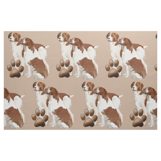 tecido Brittany Spaniel (Fat Quarter)