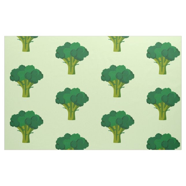Tecido Brócolis Verde Vegetal Alimentação Saudável Legume (Fat Quarter)