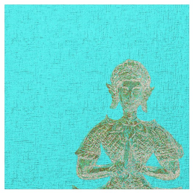 Tecido buddha em azul (Detalhe)