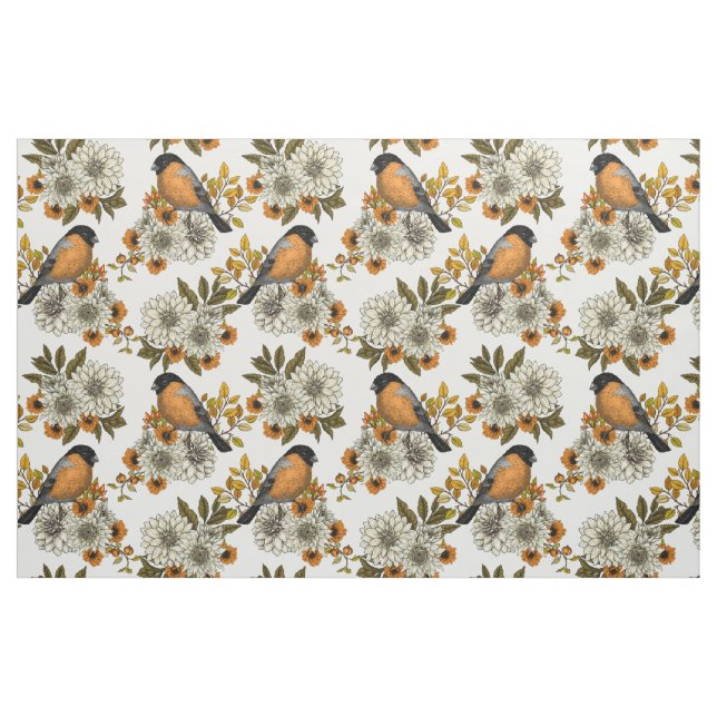 Tecido Bullfinch nas florais do outono 2 (Fat Quarter)