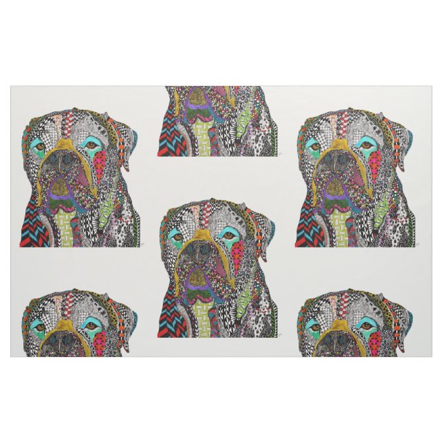Tecido Bullmastiff Colorido (Fat Quarter)
